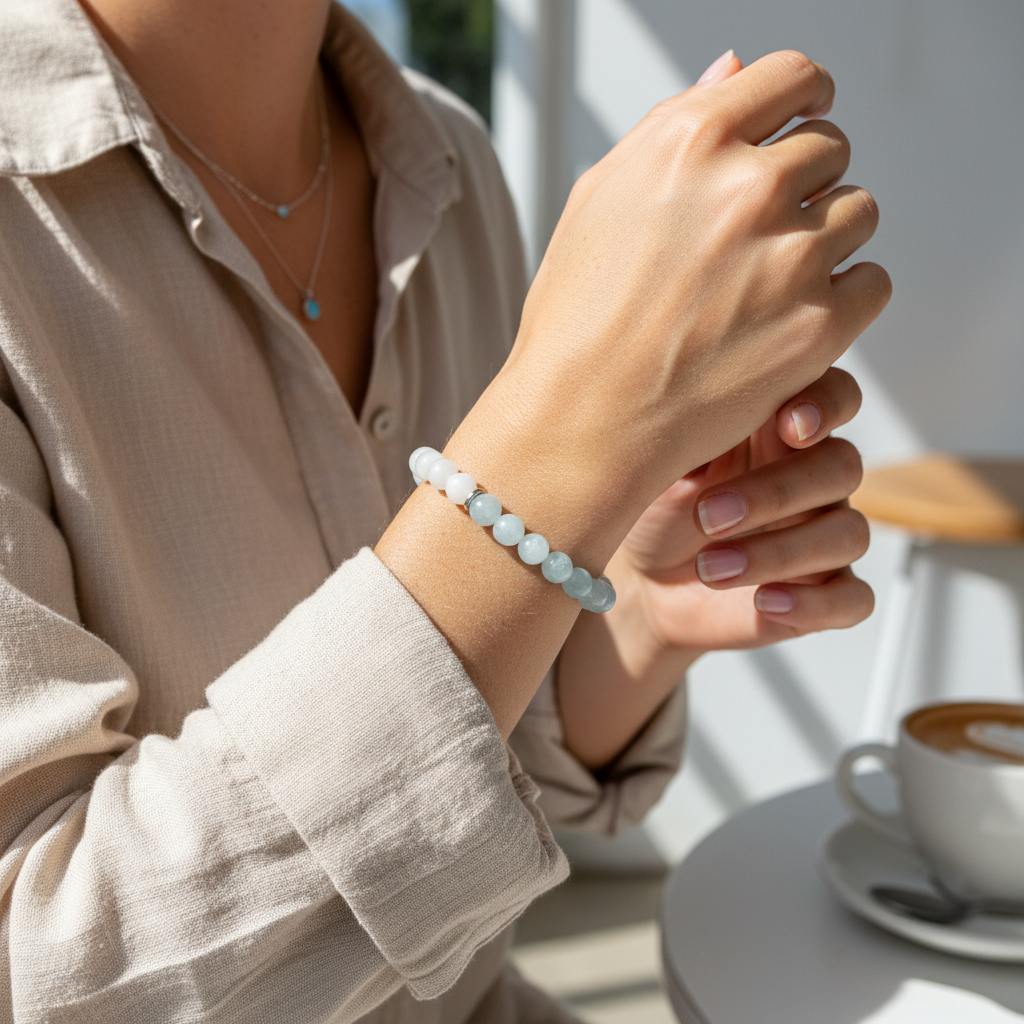 Divergence of Aquamarine and White Jade