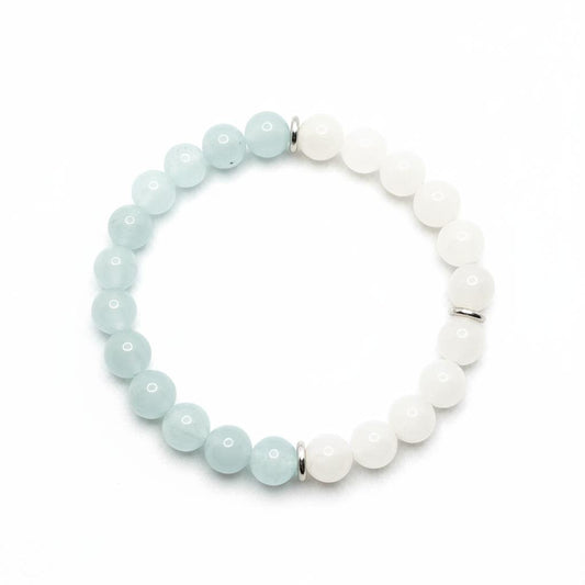 Divergence of Aquamarine and White Jade